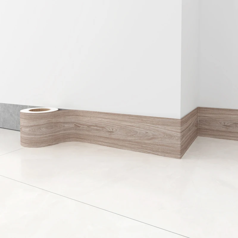 1PC 5mx10cm Wood Grain Repair Duct Tape Furniture Renovation Adhensive Skirting Waist Line Floor Sticker Home Decor Improve