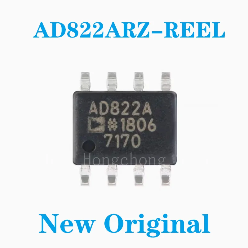 NEW AD822ARZ AD822 AD822A AD822ARZ-REEL 8SOP DUAL, SNGL SPLY PREC'N AMP Op Amp Dual Low Power Amplifier R-R O/P ±15V/30V N Tube