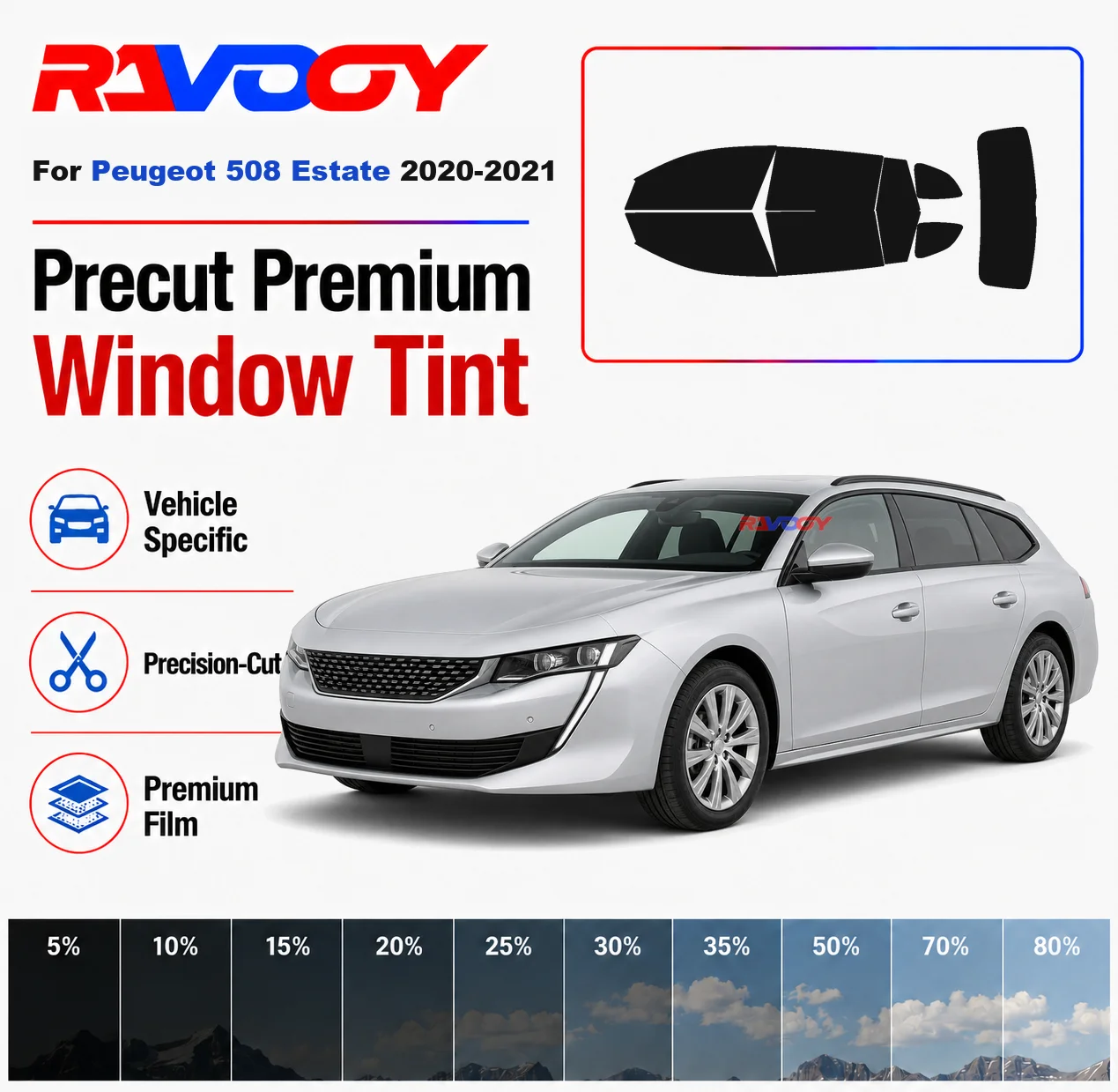 premium-precut-window-tint-kit-front-rear-windows-rear-windshield-for-peugeot-508-estate-2020-2021-car-solar-nano-ceramic-film