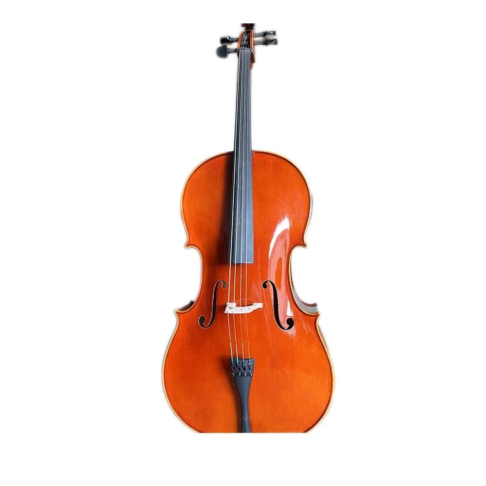 New Arrival JYC05 Student Violin Latest Design Solid Maple Antique Cello with Flame Latest Student Violin