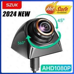 Caméra de recul de voiture AHD CVBS 1080P caméra d'image de recul Full HD 170 ° Vision nocturne grand Angle Fisheye Len caméra de recul de voiture