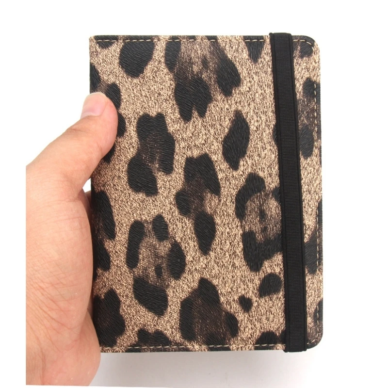 Fashionable Blocking Passport Case with Bandage PU Leather Card Holder Organized