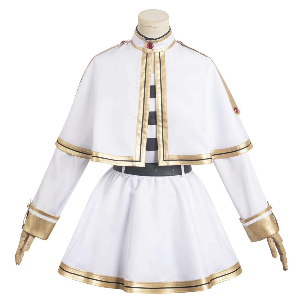 Sousou No Frieren Cosplay Frieren Costume cappotto camicie Fantasia Outfit per bambini adulti Halloween Carnival Party Suit parrucca travestimento