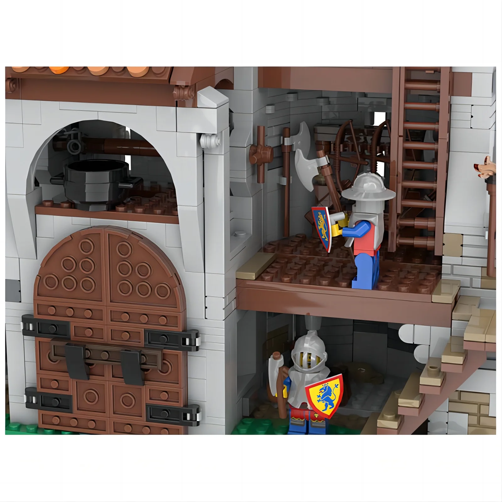 Bloco de construção MOC As portões do castelo medieval de Bricestenstein