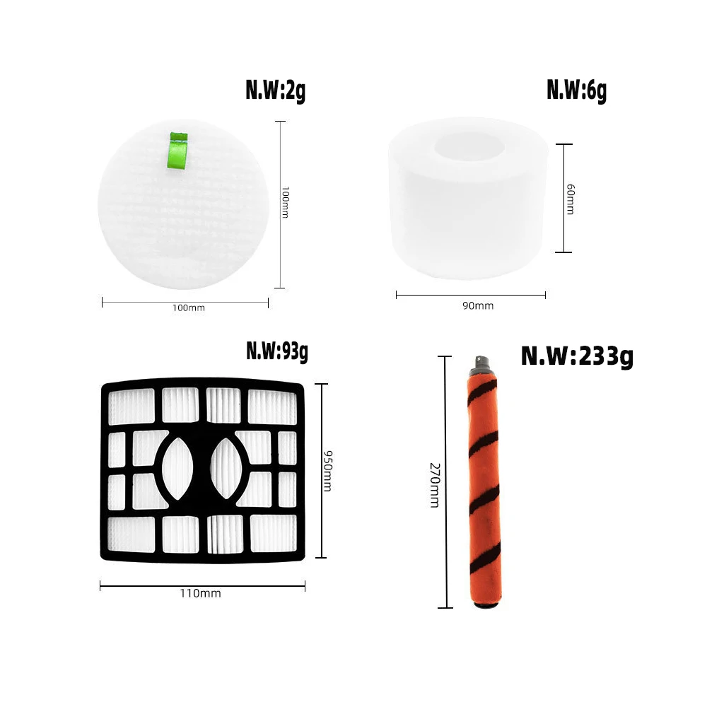 For Shark AZ1000 AZ1002 AX951 AX952 Robot Vacuum Cleaner Main Roller Brush Hepa Filter Accessories Replacement Attachment Parts