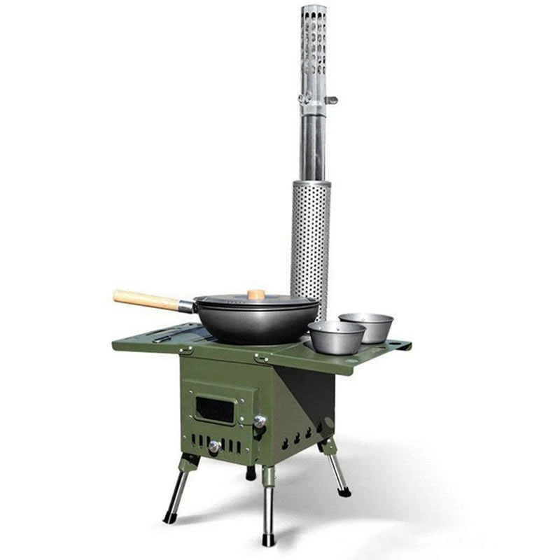 Outdoor Stove Chimney Pipe Stainless Steel Camping Wood Fire Heating Stove Boiler Exhaust Pipe Smoke Tube Accessories image 2