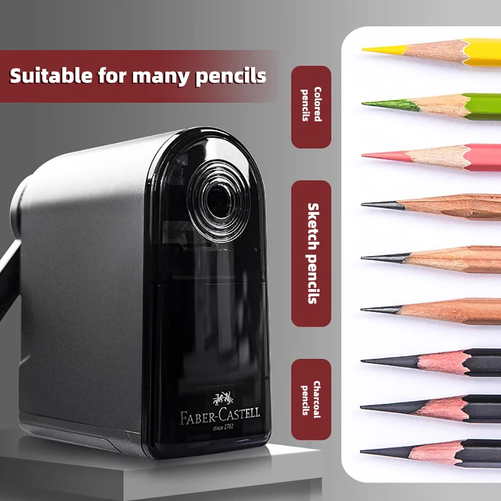 Faber Castell Pencil Sharpener Adjustable Manual Hand Charcoal Sketch Pencil Sharpener for Art Student School Supplies