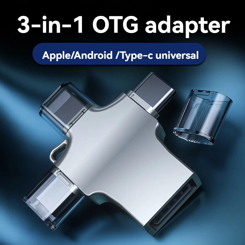 2pcs 4 In 1 Memory Micro SD Card Reader For IPhone IpadAndroid MacPC Camera Type C Lighting Usb C Android Reader Portable Reader