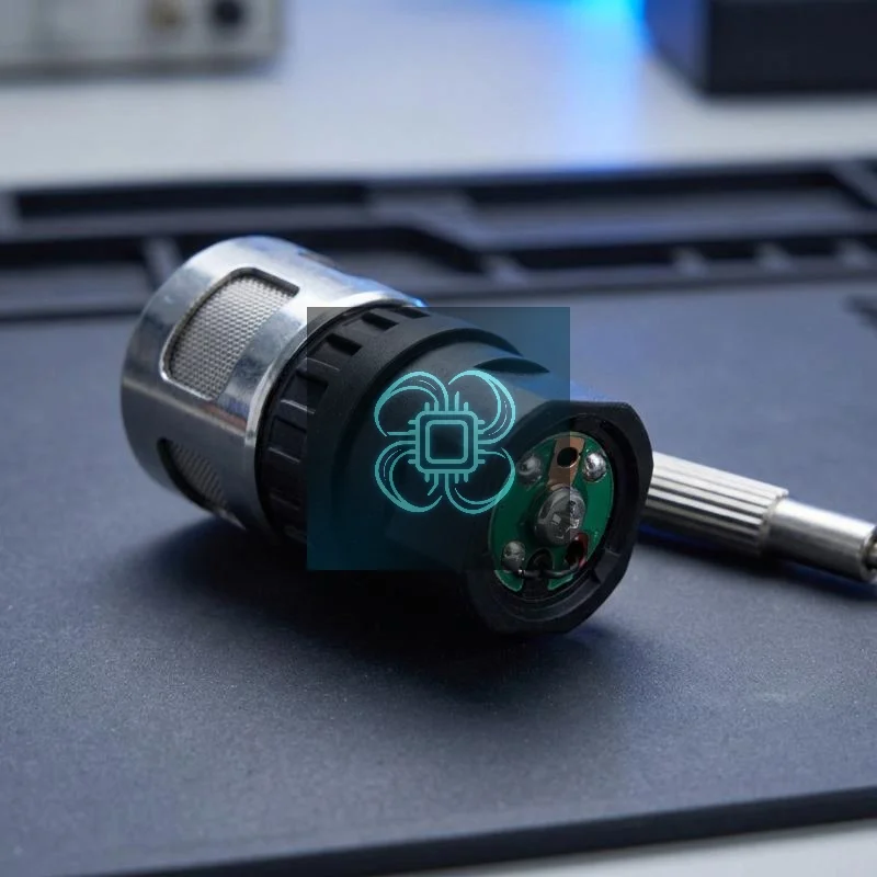 613 Metal Head Moving Coil Microphone Capsule, Diaphragm Transducer Sound Head Professional Mic Replacement Core