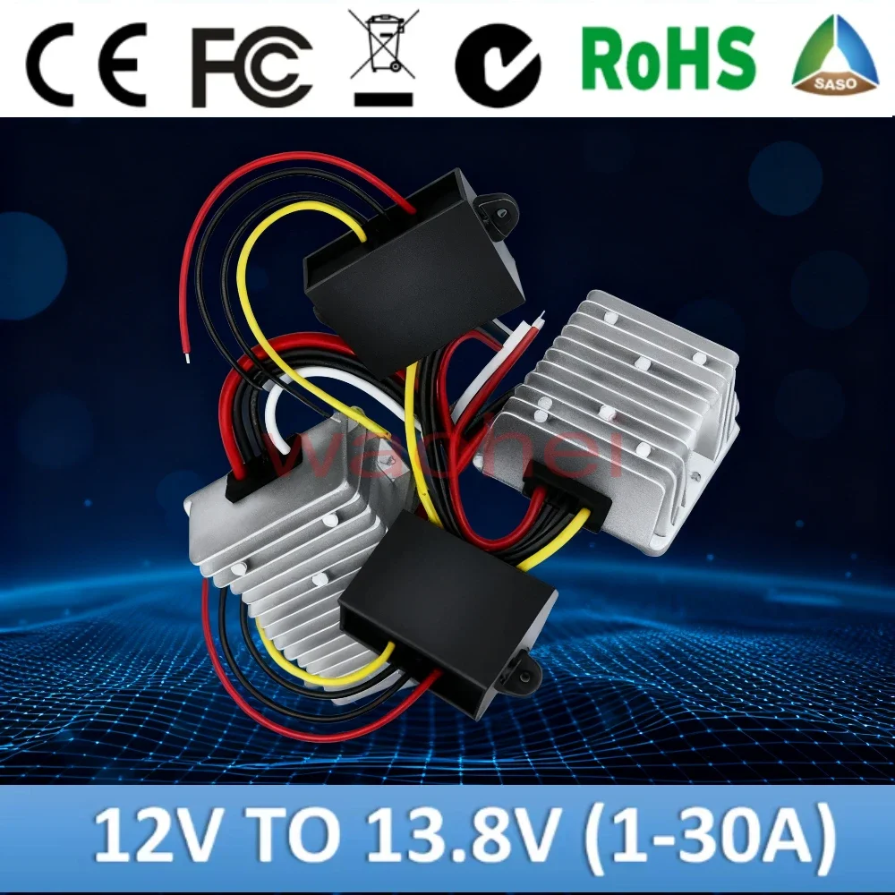 

Повышающий преобразователь постоянного тока от 12 В до 13,8 В, 1 А до 30 А, стабилизатор постоянного тока, регулятор напряжения 13,8 В, выходная мощность для автомобильного источника питания CE