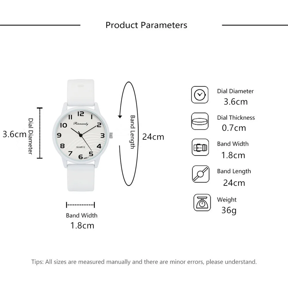 Fashion 2024 Women\'s Simple Pointer Digital Quartz Watch Casual Lady Sport Black Silicone Watches Gift Clock Wristwatches