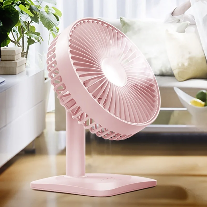 3 Speeds USB Desk Fan Strong Wind Low Noise Portable Small Personal Fan Home Office