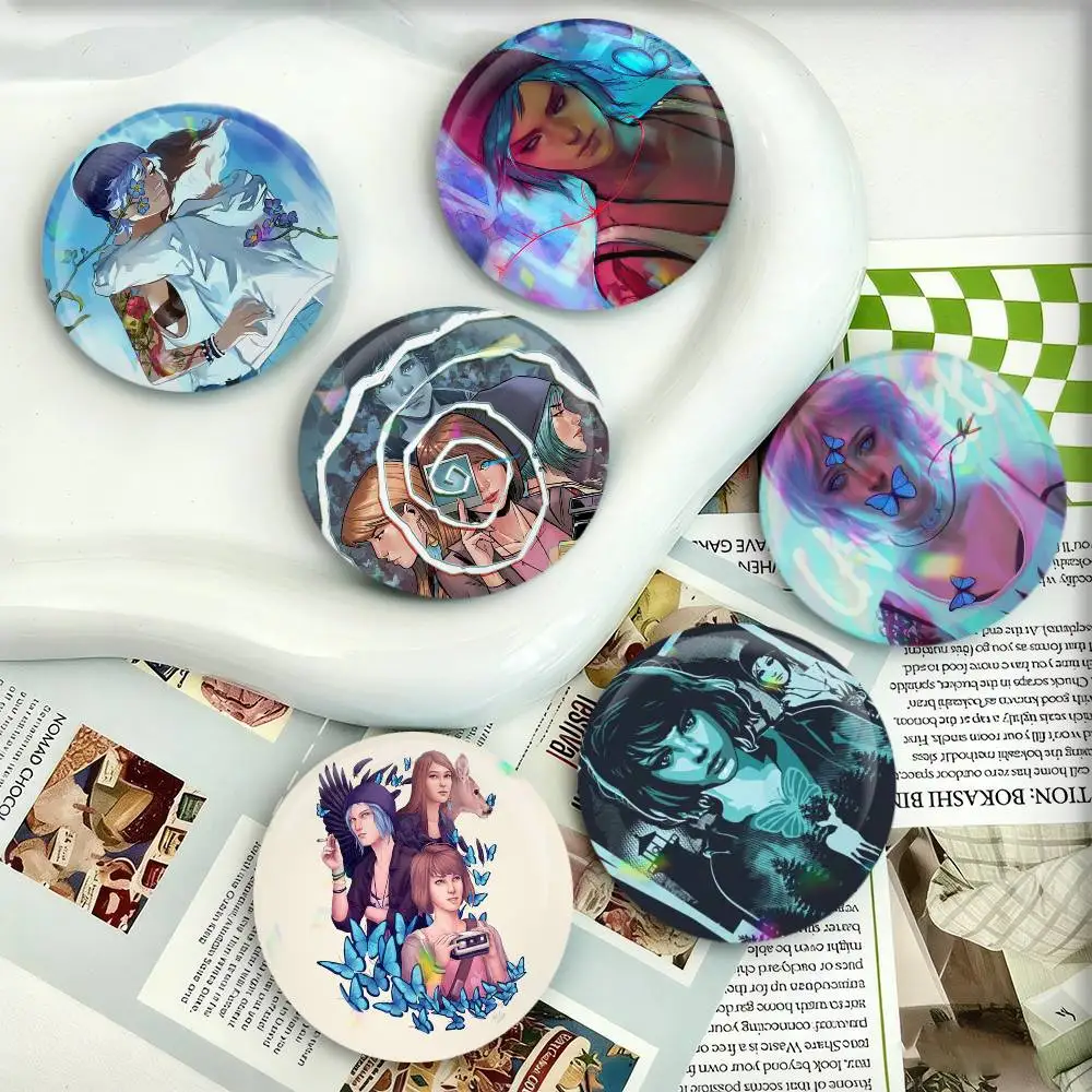 Game L-Life Is S-trange Badges 25 32 44 58 75 mm Round Fans Collect Friends Gifts Brooch Souvenir