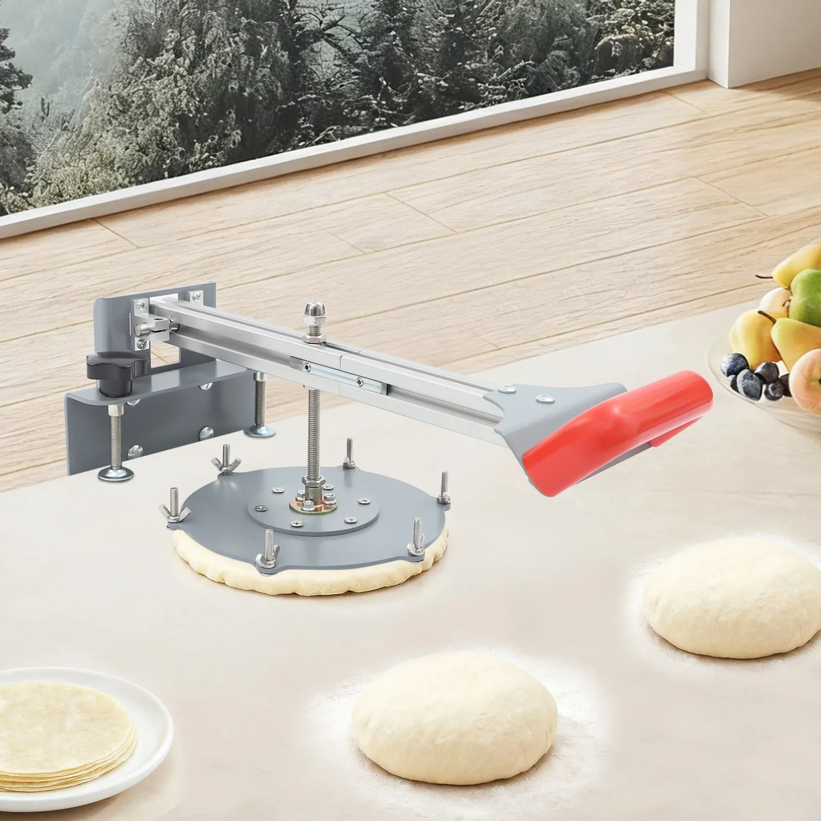 

Пресс для теста, эффективность кухни, инновационная индивидуальная толщина для мясного пирога ручной работы, основа для пиццы, мягкий рулон, безе