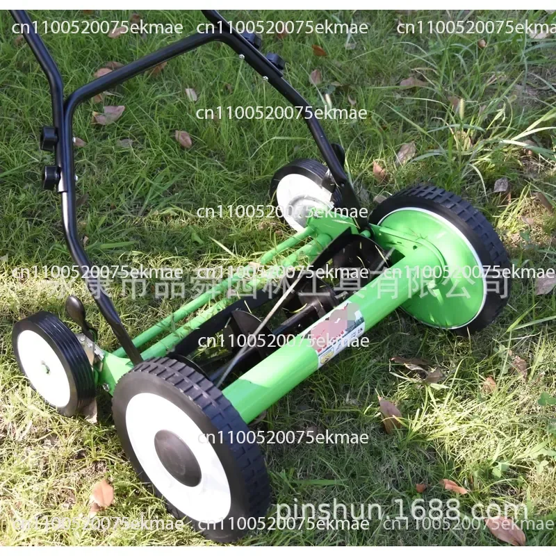 Hand push lawn mower 16 inch 20 inch four wheel no power no engine reel