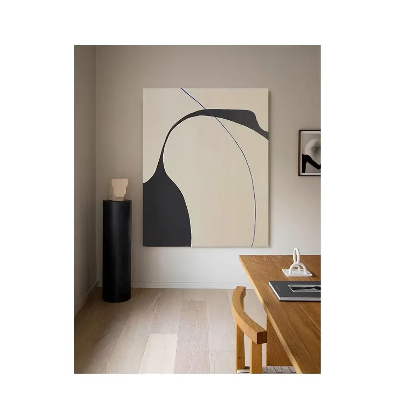 Minimalistisches abstraktes Wohnzimmer-Sofa im Wabi-Sabi-Stil, Eingangsbereich, Restaurant, minimalistisches schwarz-weißes dekoratives Linienbild