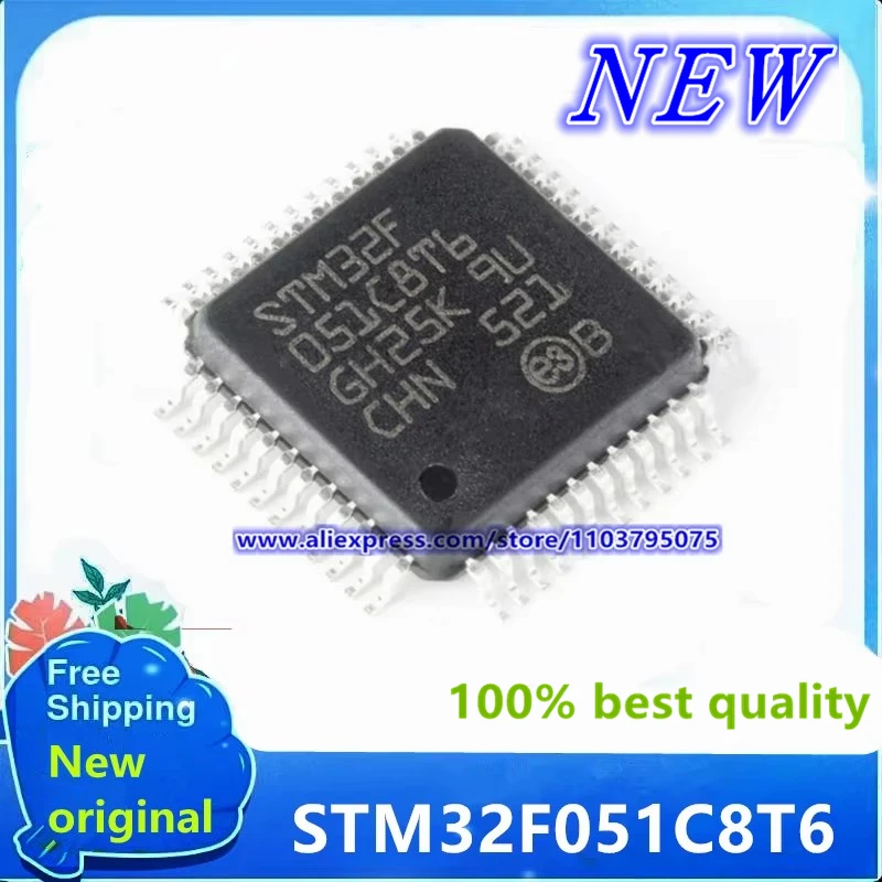 

100% New Original 10PCS/LOT STM32F051C8T6 STM32 F051C8T6 LQFP48 Spot sales