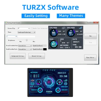 3.5 Inch IPS Type C Secondary Screen for Computer CPU GPU RAM HDD Display 320*480 USB LCD Monitor Freely AIDA64 Windows 10 11 4