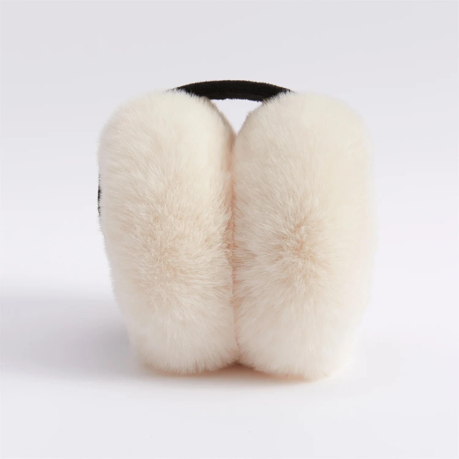 Anjj Innovative Contrast Color Earmuffs 2024 Fashion New Design Black and White Contrast Color Trendy Plush Ear Warm Ear Muffs