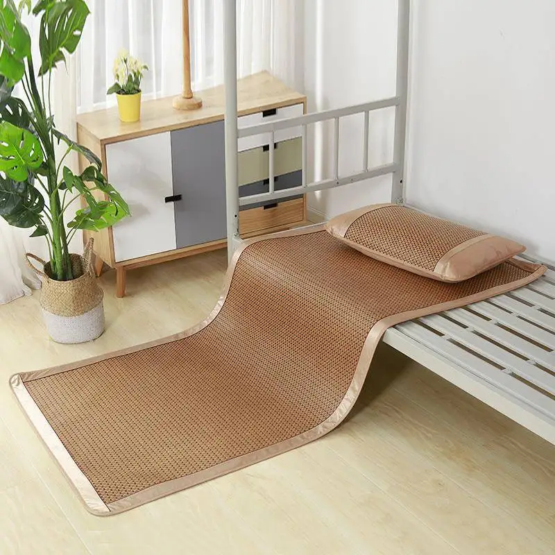 

Thickened Double-Sided Ice Silk Student Dormitory Cooling Mat Stackable Two-Piece Set Hand-Made And Machine-Woven Hammock Mat