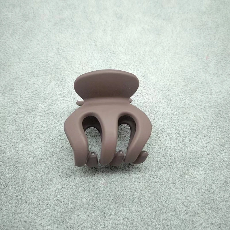 Матовый коготь для волос в виде тыквы, профессиональный салонный зажим для волос, держатель для высокого хвоста, элегантный аксессуар для волос, маленький зажим