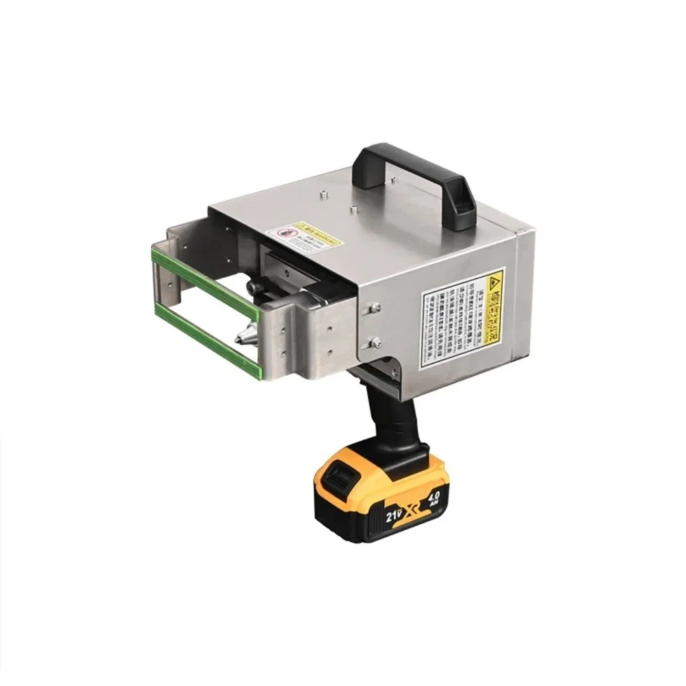 Electric marking machine Lithium battery integrated Metal coding touch screen machine Handheld steel plate marking machine