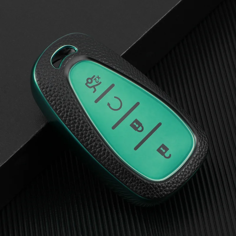 TPU Leather Car Key Case Cover Protective Shell for Chevrolet Chevy Malibu Camaro Cruze Traverse Spark Equinox Sonic Volt view 6