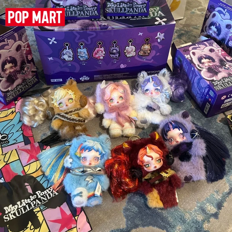 

Genuine POP MART SKULLPANDA × My Little Pony Series Blind Box Vinyl Face Plush Cute Figurine Surrounding Gifts