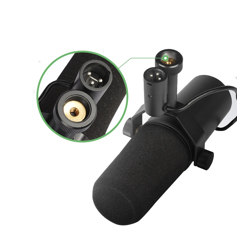 TLF Xtuga Professional SM7b ميكروفون سلكي ديناميكي تغليف جديد بناء معدني لبث بودكاست تسجيل صدمة جبل