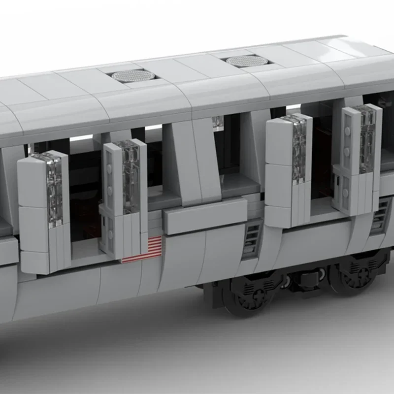 Moc Building Bricks Train Model New York Underground Subway Technology Modular Blocks Gifts Toys For Children DIY Sets Assembly