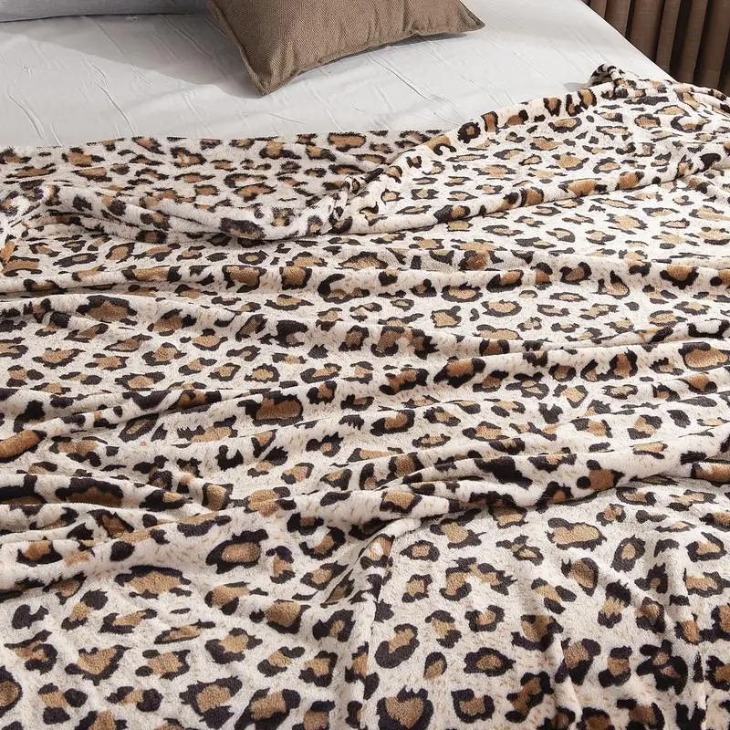 Cobertores de flanela coral super macio, colcha impressa listra zebra leopardo, sofá-cama cobertores xadrez