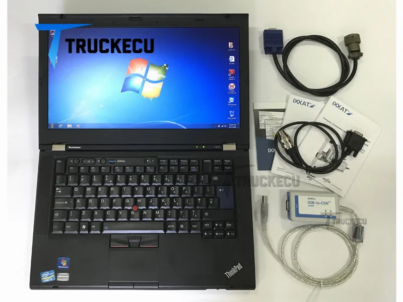 

FOR MTU DIAGNOSTIC KIT (USB-to-CAN V2) MTU Diasys with MTU MDEC ECU4 test Cable+MUT ADEC ECU7 Diagnostic Cable+T420 LAPTOP