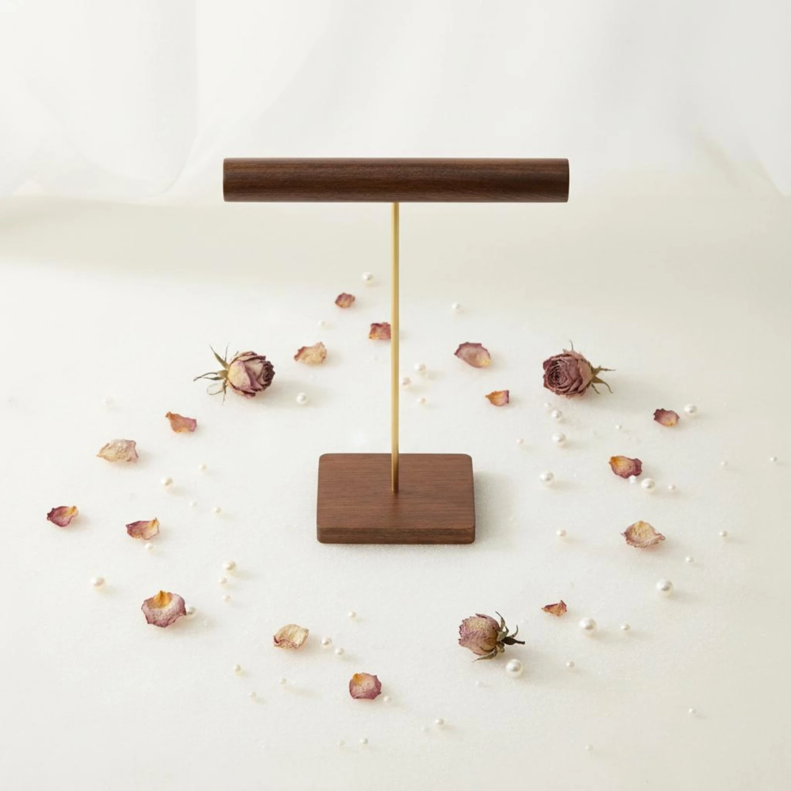 

Necklace Display Stand Multi-Tier Bracelet Holder Stand Wood Jewelry Display Large Capacity Necklace Holder Stable Base