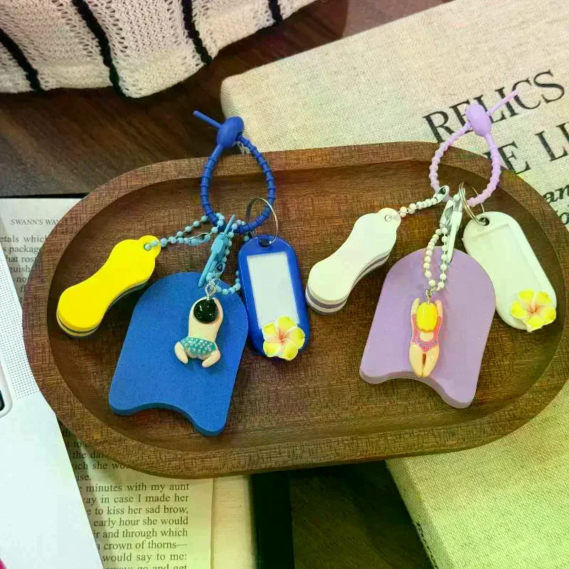 Floating Keychain For Boat Keys Marine Fishing Float Key Chain Swimming Ocean Style Floating Key Ring With Great Buoyance 1pcs