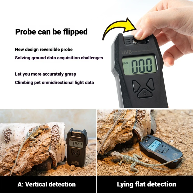 Reptile UVB Tester Lizard Chameleon Tortoise Water Turtle Parrot Reptile UVB Intensity Detector