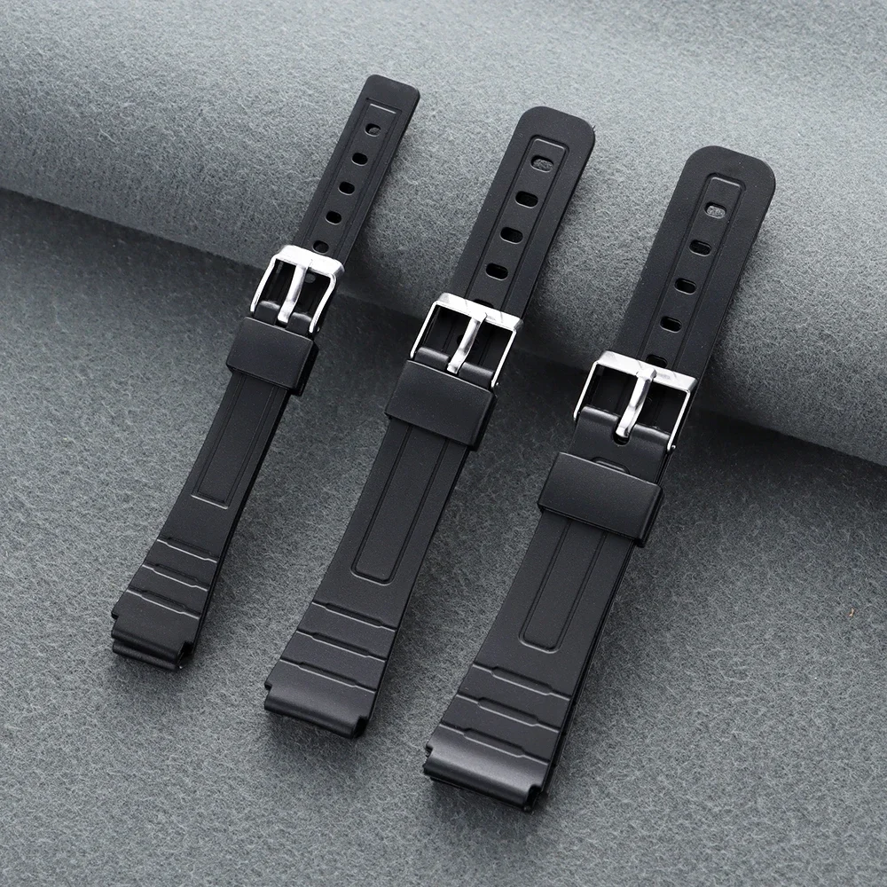 12mm 14mm 16mm 18mm 20mm 22mm Silicone Watch Strap for Casio W800H A158/168 AE1200 SGW400 F91W F84 F105/108 Men Women Bracelets view 3