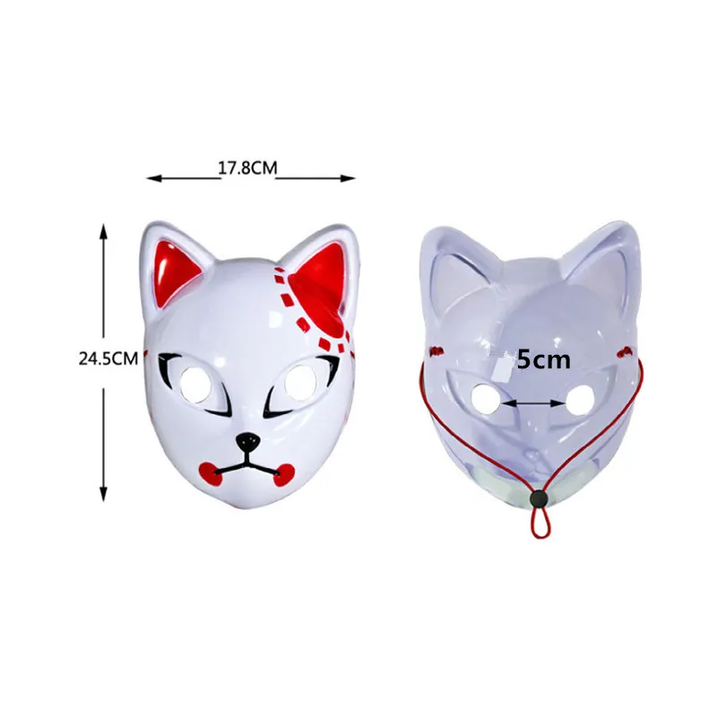 Anime Nhật Bản Cosplay Khẩu Trang Demon Slayer Kamado Tanjirou Sabito Makomo Halloween Mặt Nạ Cosplay Trang Phục Đạo Cụ Cáo Khẩu Trang