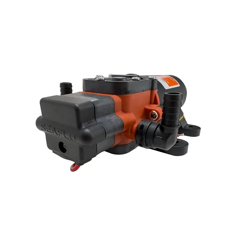 Miniature 35PSI DC 12V 24V Marine Electric Booster Pump Diaphragm Self-priming Pump Solar Shower Car Wash Toilet Pumping RV