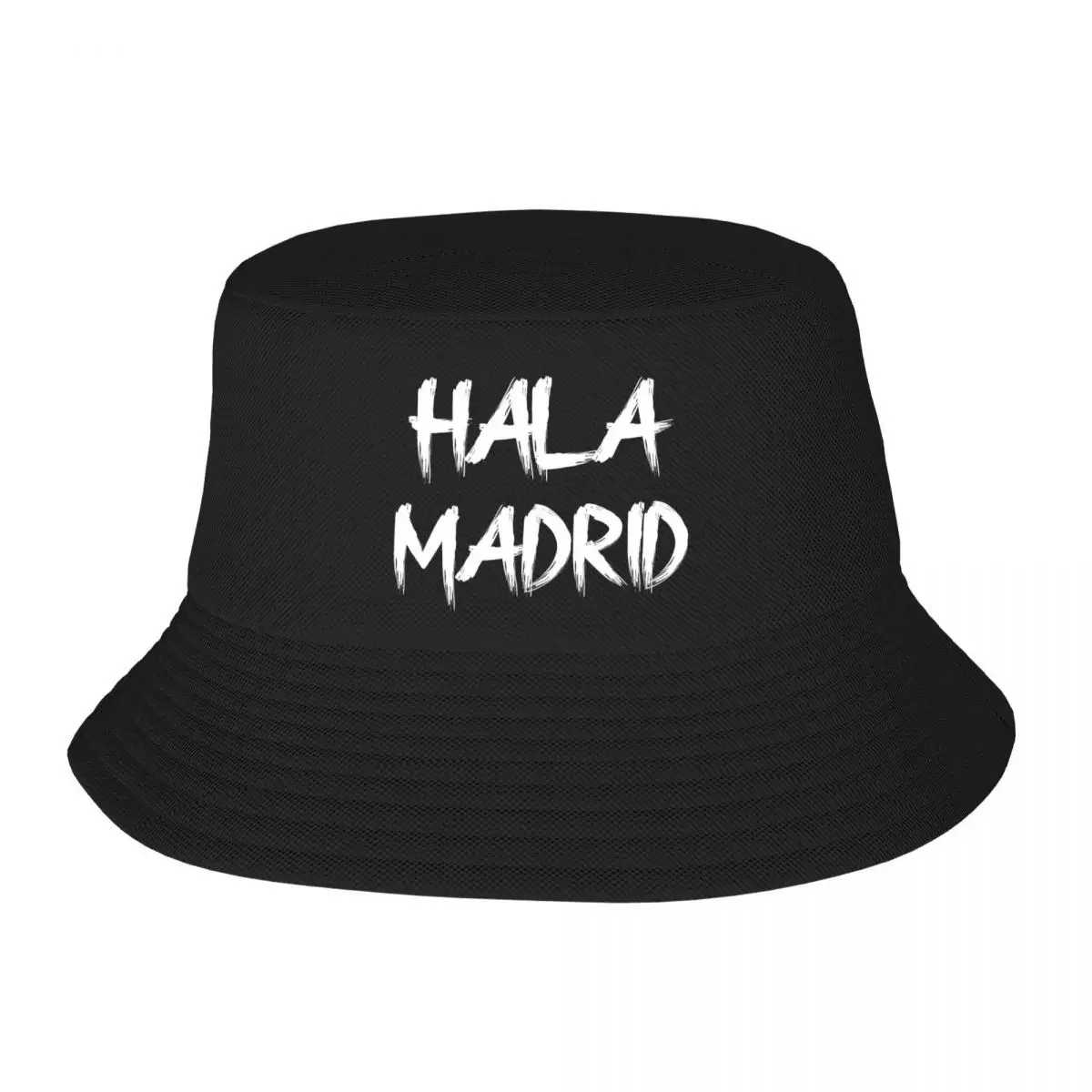 مخصص للجنسين هالا مدريد إلكتروني طباعة دلو قبعة السفر شاطئ الصيف التخييم القبعات #1