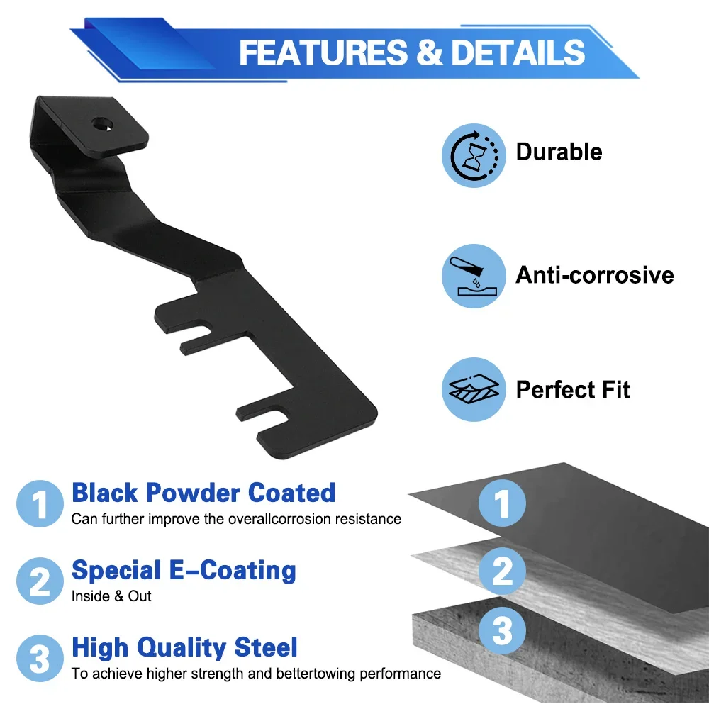 2Pcs Hood Ditch Light Bar Mount Brackets Kit Led Pod Light Work Light Bracket for Ford Ranger 2023 2024 2025 - view 5