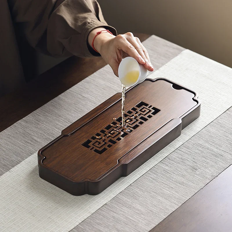 Wooden Minimalist Tea Tray Gift Ceremony Serving Tea Tray Storage Living Room Bandeja Madera Home Decorationgs