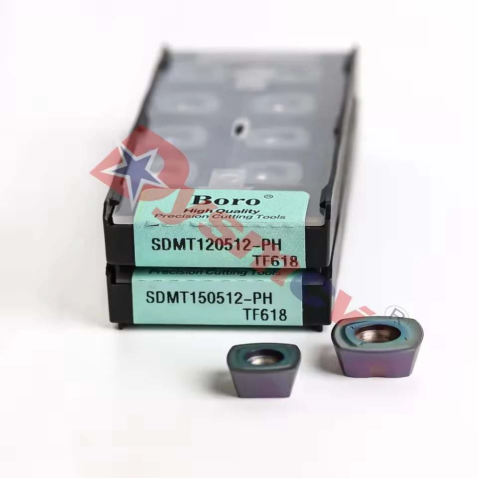 Deskar-herramientas de torno CNC SDMT120512 SDMT150512 PH TF618, herramientas de torneado de fresado, inserto de acero endurecido de torno CNC, hoja de corte