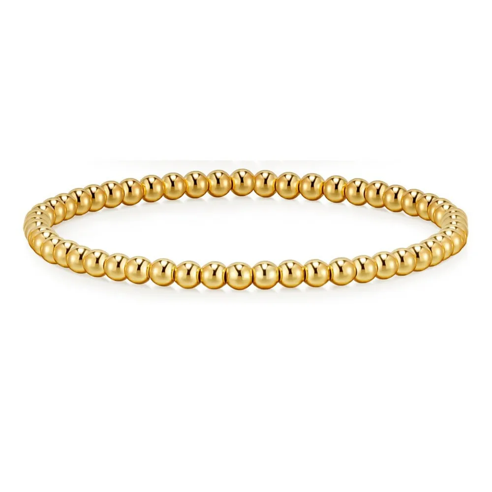 

Shevalues 14K Gold Plated Beaded Chain Bracelets for Women Fashion Classic Adjustable Bracelet New Lady Girs Bracelet Jewelry
