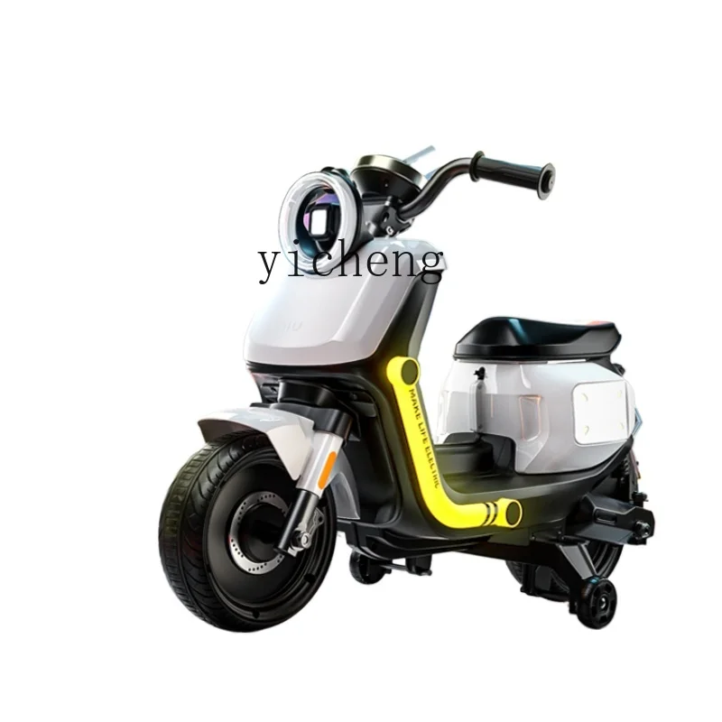 

Tqh Children's Electric Mini Electric Motorcycle Stroller 2-6 Years Old Children's Toy Car