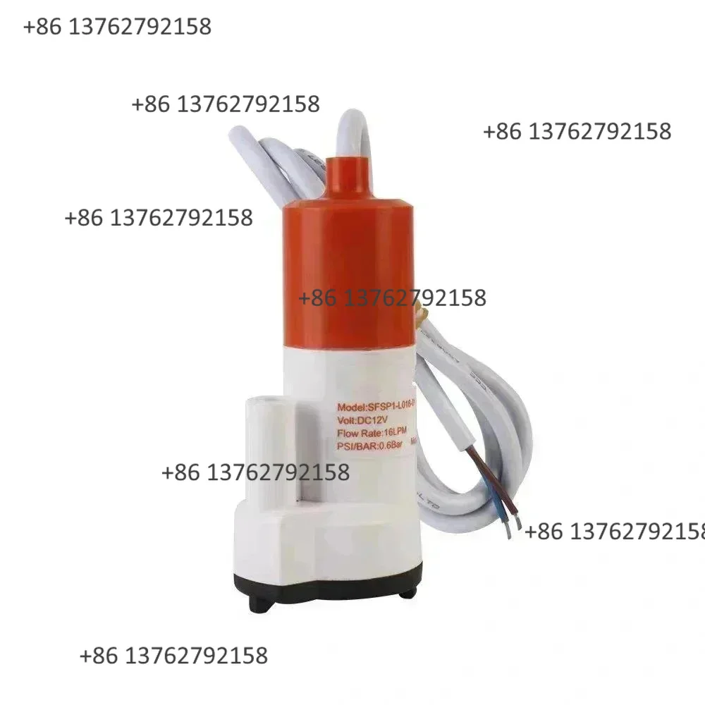12V DC Mini Submersible Water Pump 12L/min 16L/min 6m Head Food Grade Portable RV Small Fluid Transfer Pump