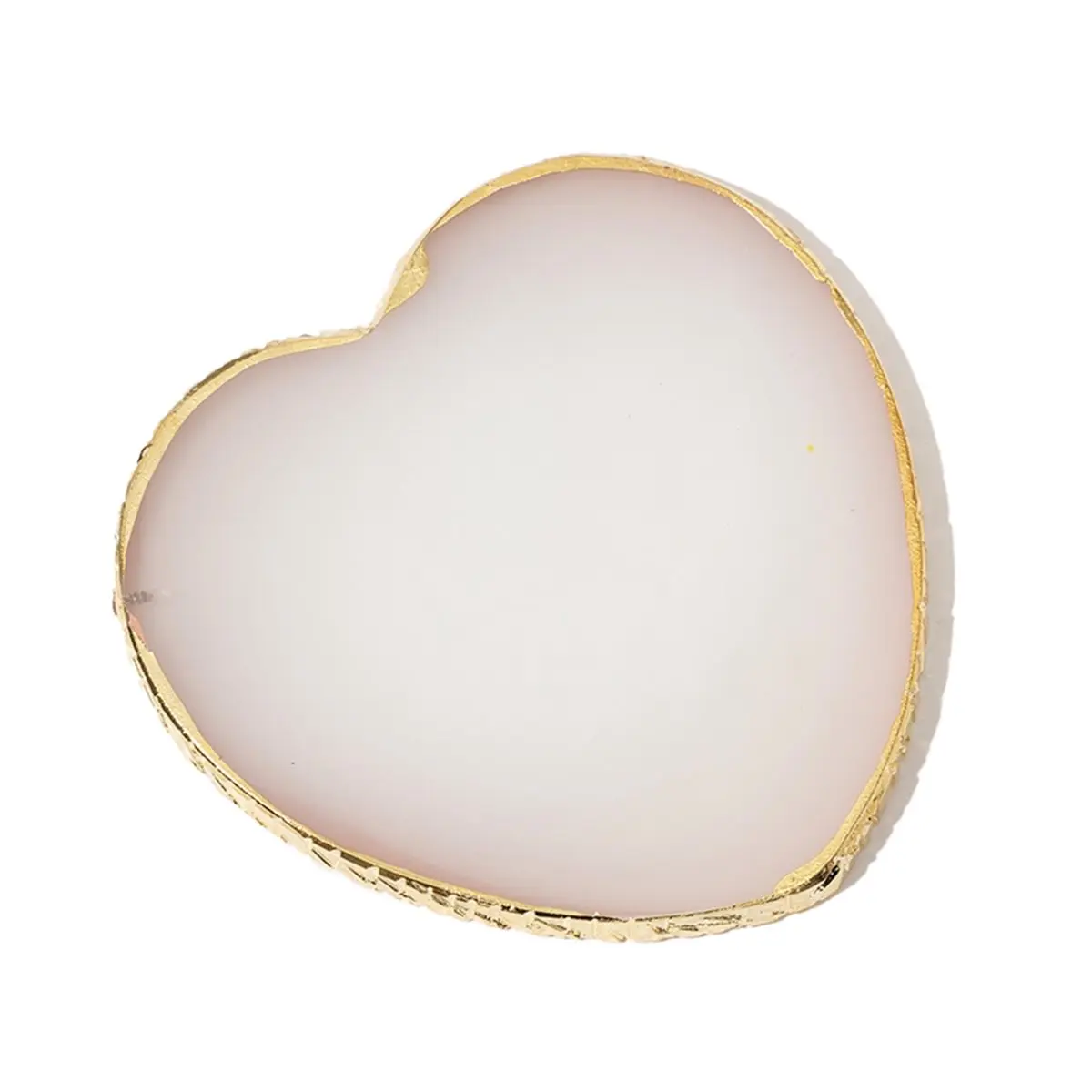 2026 New Resin Nail Art Palette, Nail Art Painting Nail Polish Palette Palette Gold Edge, Color Display Nail Art Tools. White