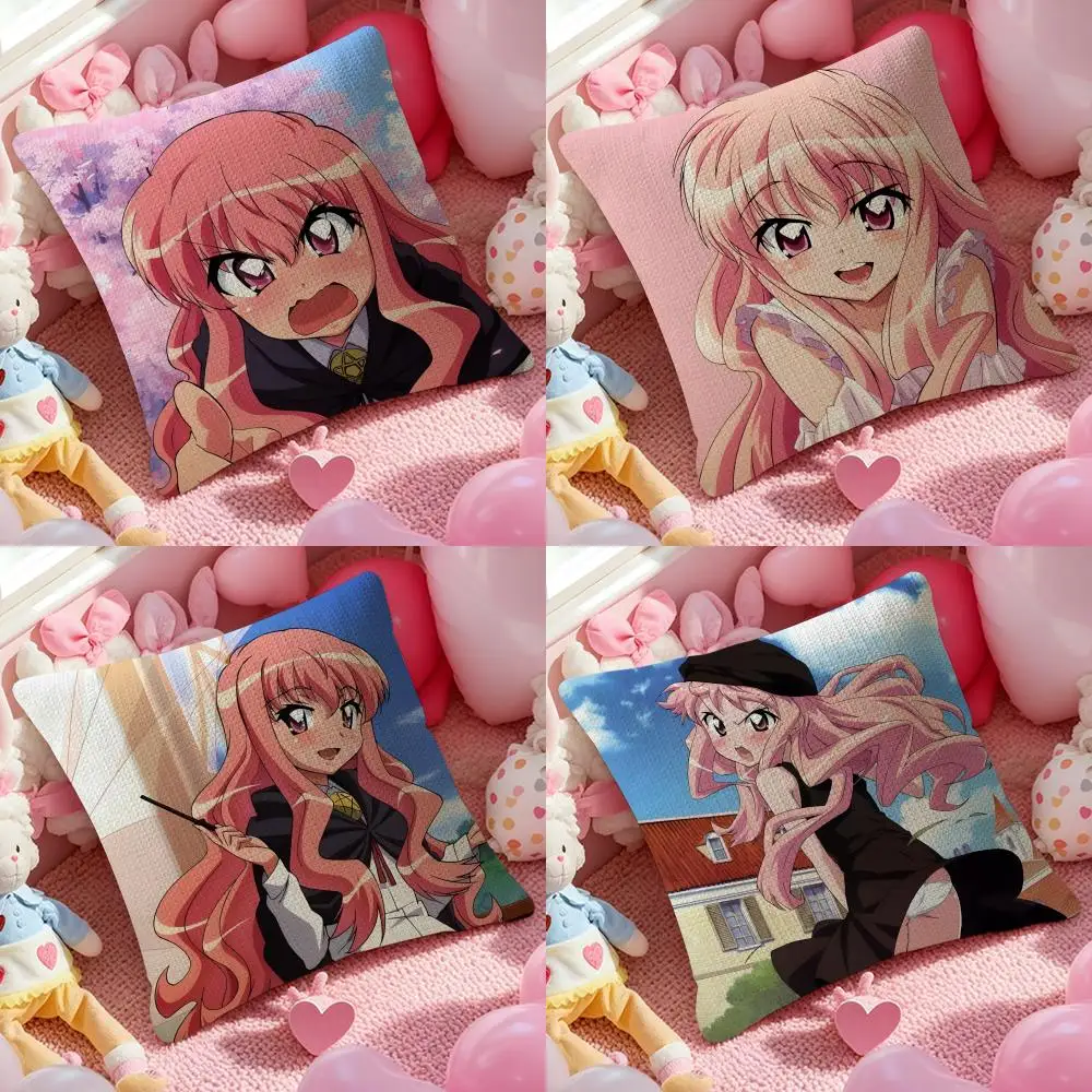 Anime Z-Zero no Tsukaima Cartoon Pillow Case Pattern Printed Pillowcase for Living Room Sofa Cushion Cover & Bedroom Decor