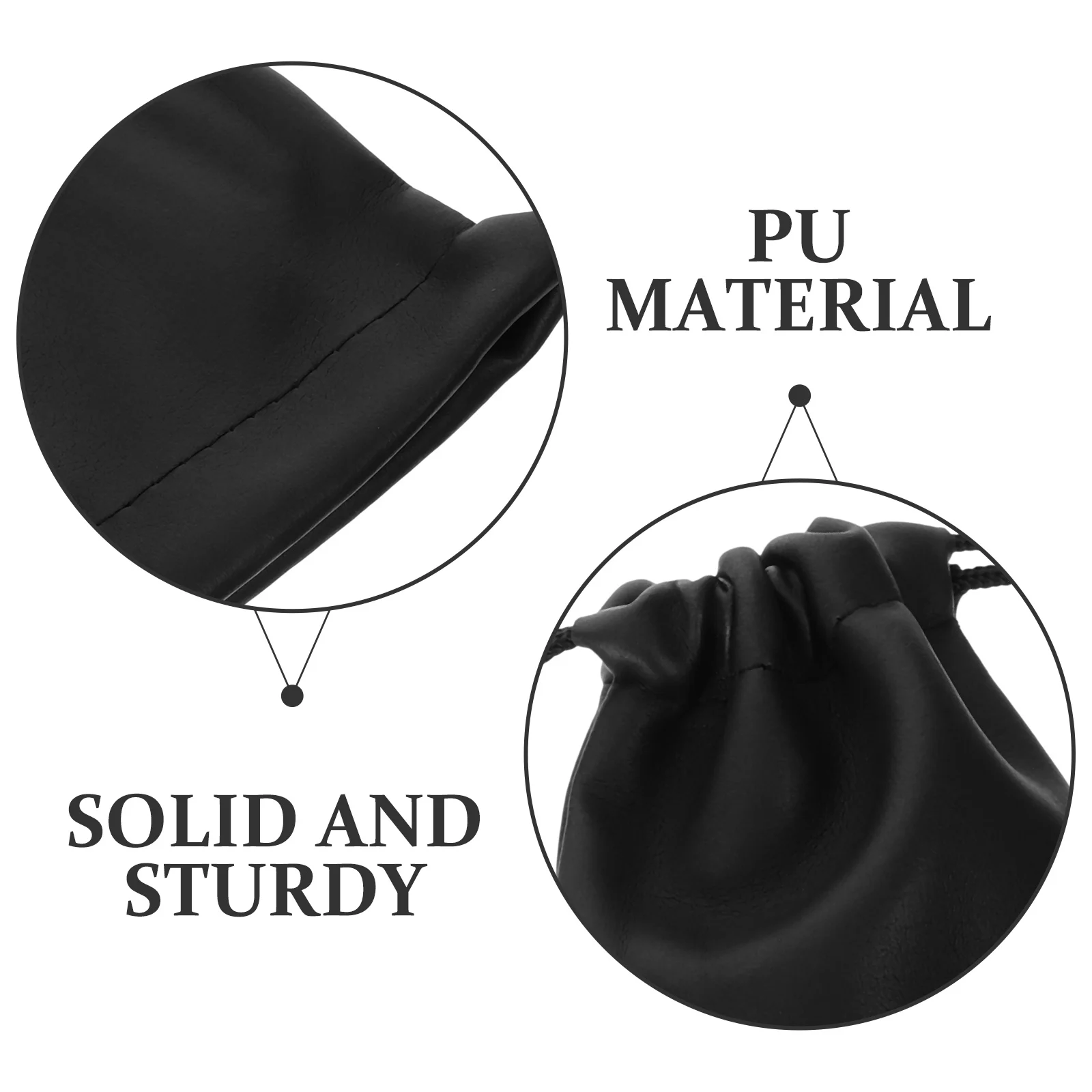 

4Pcs Microphone Bag Soft Drawstring Mic Carrier Durable PU Protection Portable Microphone Storage Organizer Mic Pouch