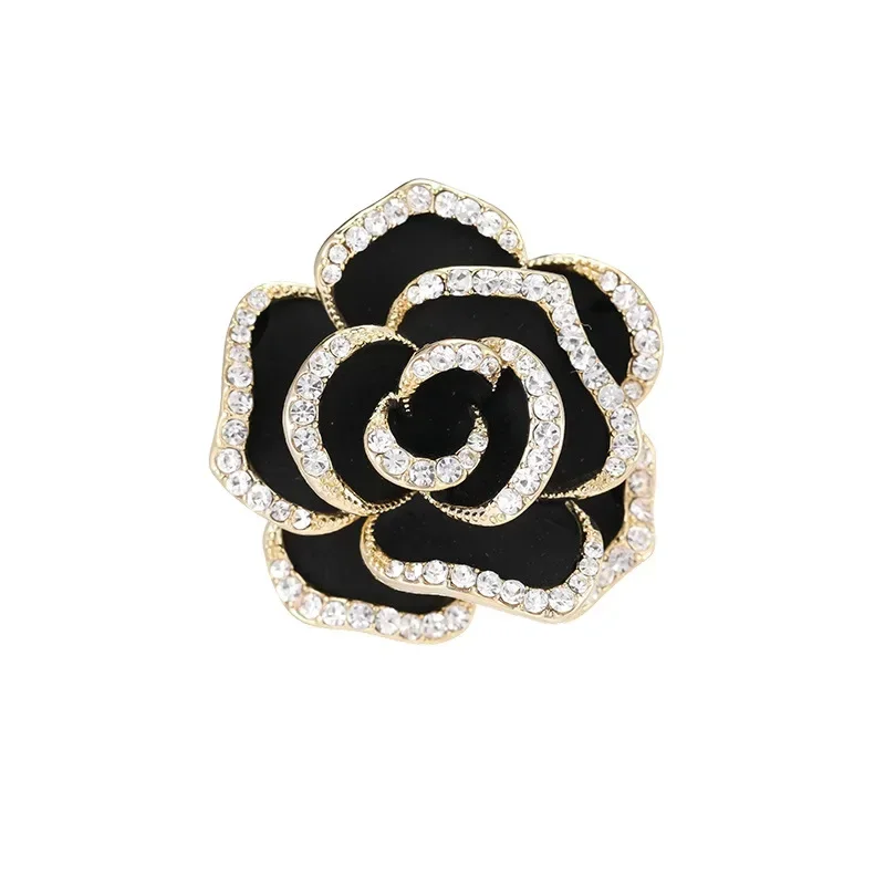 Французская универсальная, элитная, элегантная и ретро-брошь с камелией, изысканно разработанная и высококачественная нишевая брошь-аксессуар.