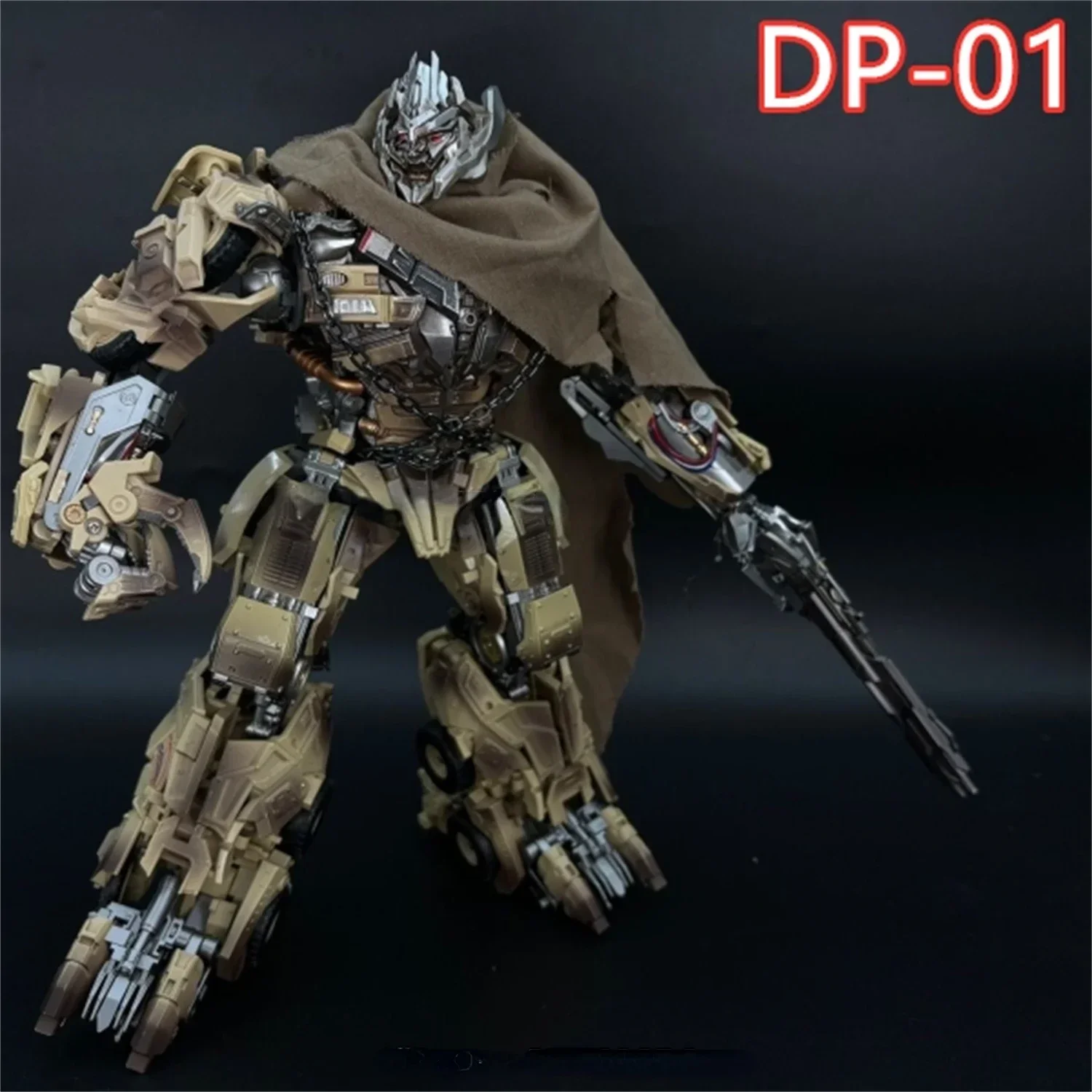 Transformacja DP01 DP-01 Zbiornik oleju Samochód Stop Powiększony Pustynna Wojna Uszkodzenia Edycja 35CM Autobot Figurka Zabawki Prezenty W MAGAZYNIE